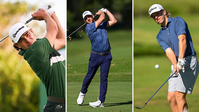 Maximilian Steinlechner, Lukas Nemecz und Anton Albers liefern beim Rolex Grand Final der HotelPlanner Tour solide zweite Runden. (Fotos: Getty)