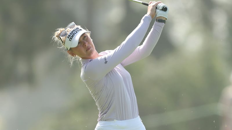 Jessica Korda während eines ihrer letzten Turniere vor der Babypause. (Foto: Getty)