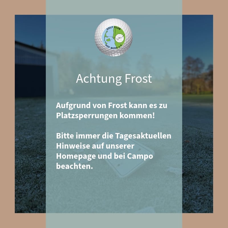 https://www.instagram.com/gchofberg/Frostwarnung im Golf Club Hof Berg: Platzregeln im Winter