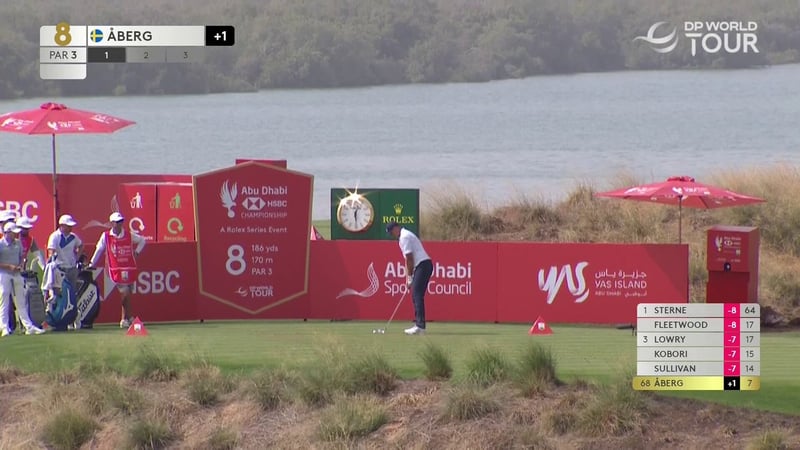 Ludvig Åberg erzielt erstes Hole-in-One auf der DP World Tour - (@DPWorldTour)