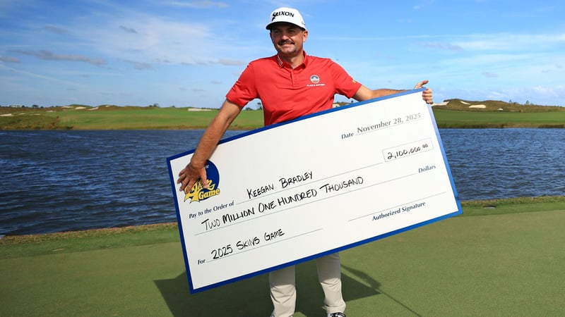 Keegan Bradley gewinnt das Skins Game. (Foto: Getty)