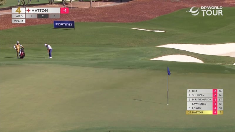 Tyrrell Hatton beeindruckt mit kurzem Spiel bei DP World Tour Championship - (@DPWorldTour)