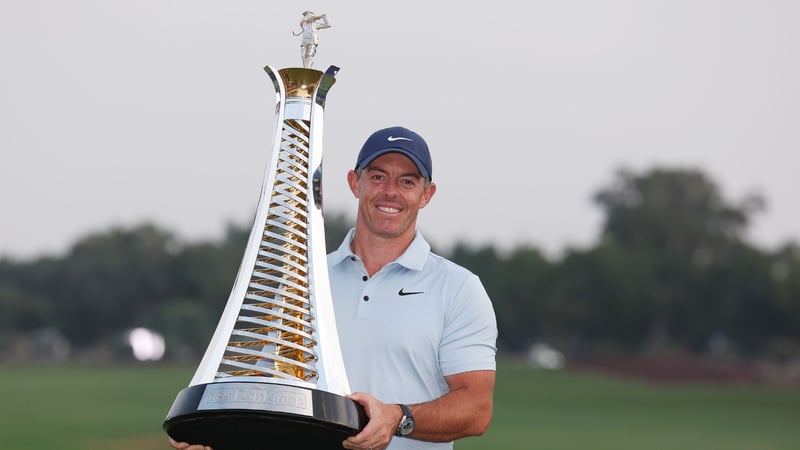 Nicht nur Trophäen konnte Rory McIlroy 2025 gewinnen. Er sammelt auch über $36 Millionen an Preisgeldern. (Foto: Getty)