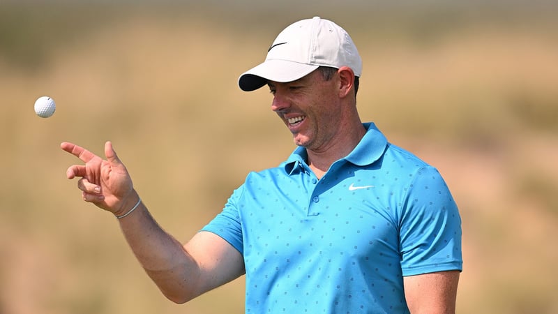 Rory McIlroy beginnt seine Woche bei der DP World Tour mit Tyrrell Hatton und Marco Penge (Foto: Getty)
