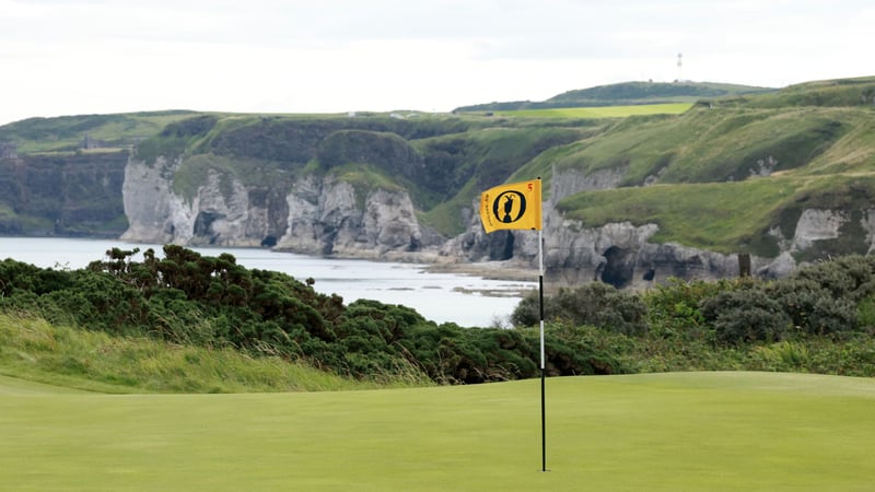 Der Royal Portrush Golfplatz an der Steilküste Nordirlands. (Foto: Getty)