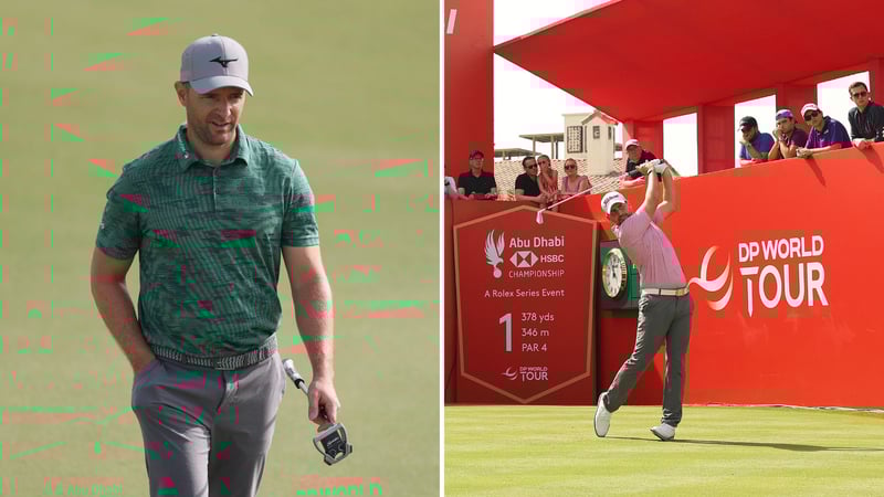 Marcel Schneider und Nicolai von Dellingshausen in Abu Dhabi auf der DP World Tour. (Fotos: Getty)