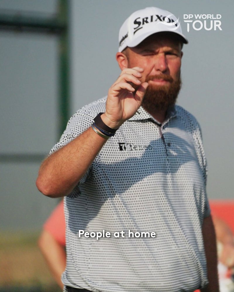 Shane Lowry zeigt seine Technik für präzise Annäherungsschläge - (@DPWorldTour)