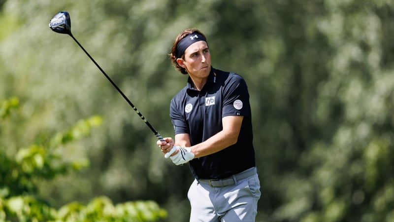 Cedric Gugler reagiert auf seine Sperre auf der HotelPlanner Tour. (Foto: Getty)