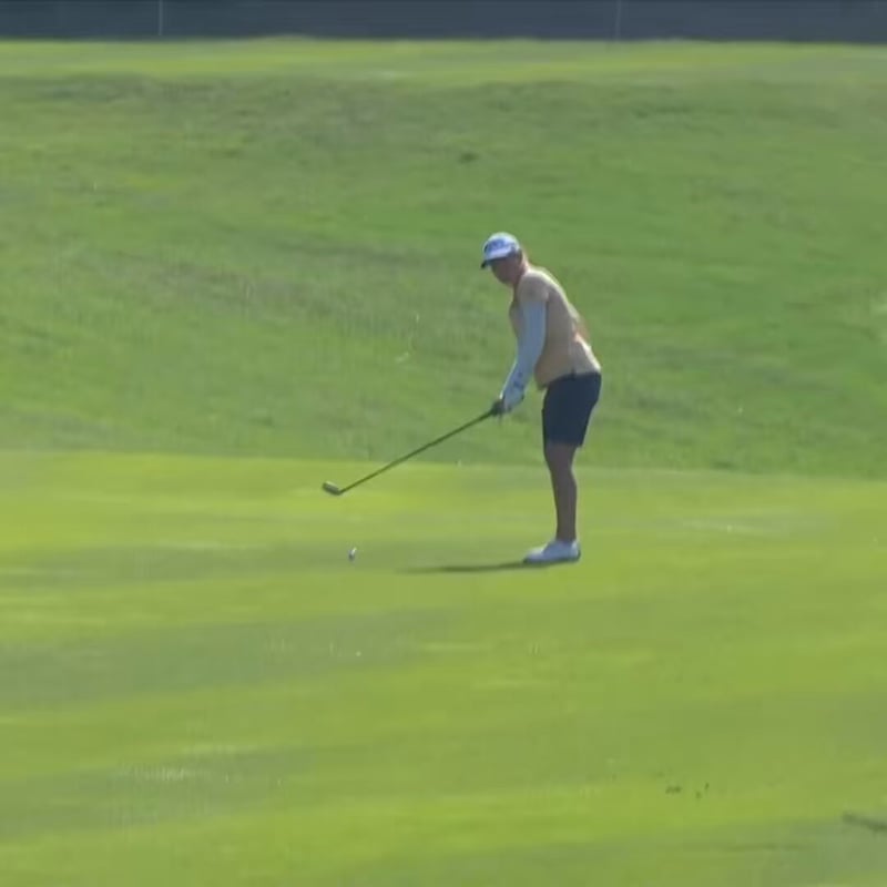 Pauline Delacour verpasst Albatross auf Par-5 beim Aramco China Championship - (@LETgolf)