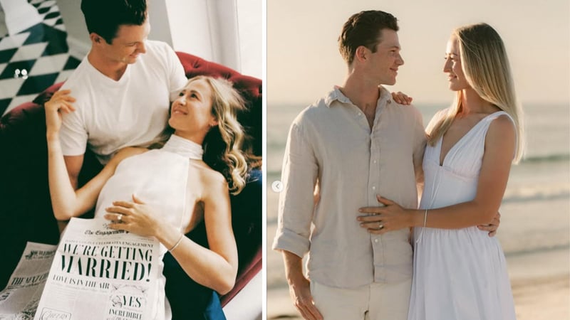 Nelly Korda und ihr Verlobter Casey Gunderson. (Foto: Instagram.com/@nellykorda)