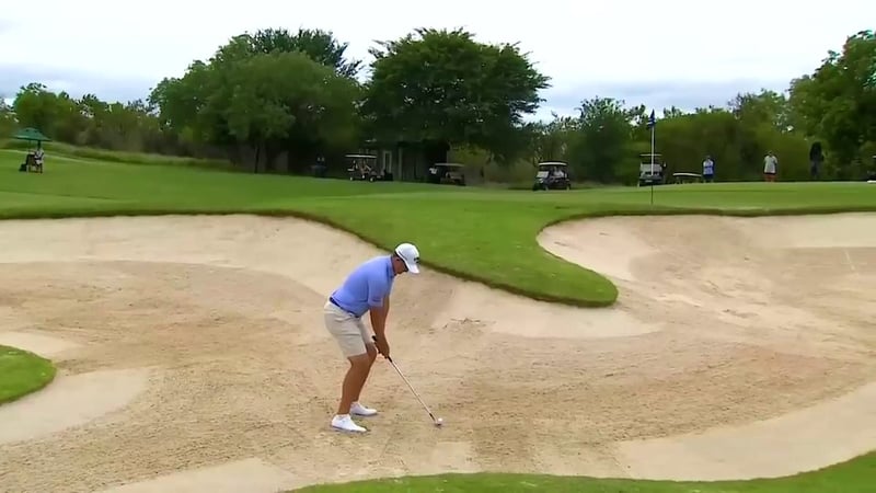 Christiaan Bezuidenhouts beeindruckender Bunkerschlag bei der Alfred Dunhill Championship - (@DPWorldTour)