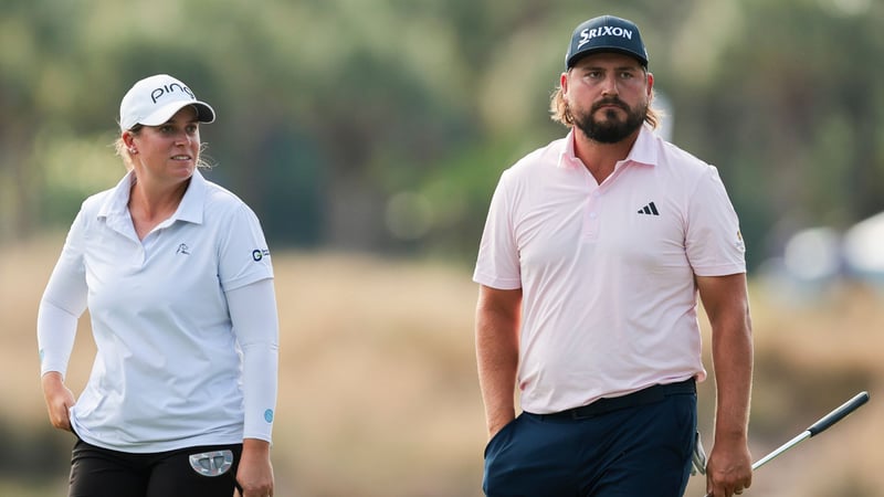 Andrew Novak und Lauren Coughlin gehen als Führende in den Finaltag des Grant Thornton Invitational der PGA und LPGA Tour (Foto: Getty)