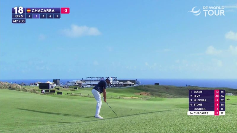 Eugenio Chacarra erlebt Glücksmoment beim AfrAsia Bank Mauritius Open - (@DPWorldTour)