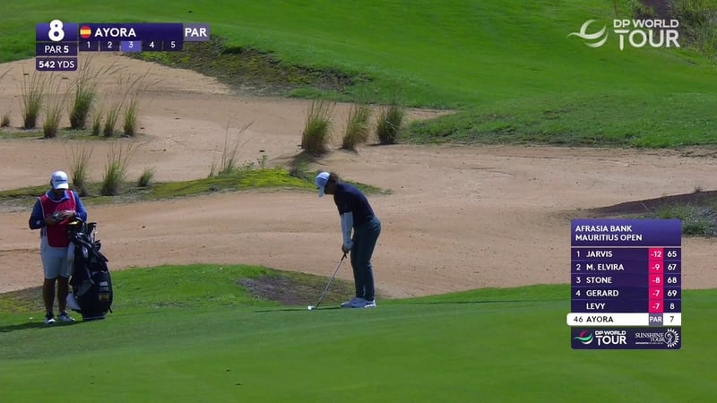 Angel Ayora überzeugt mit präzisem Kurzspiel beim AfrAsia Bank Mauritius Open - (@DPWorldTour)