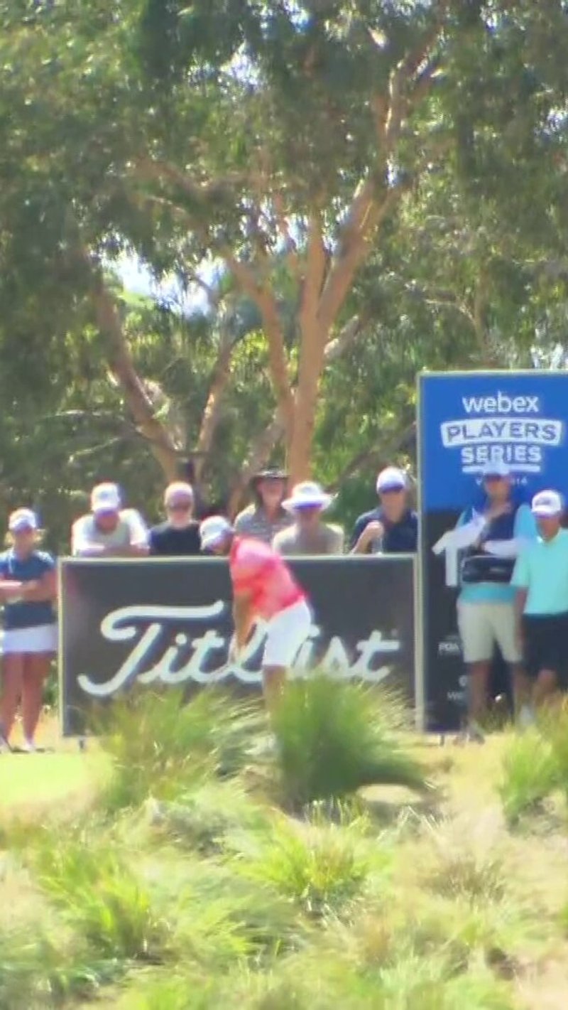 Jordan Doull verpasst knapp Hole-in-One auf Par-4 beim Webex Players Series - (@PGAofAustralia)