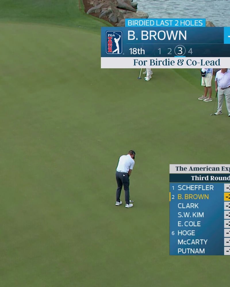 Blades Brown beeindruckt mit drei Birdies in Folge beim American Express Championship - (@PGATOUR)