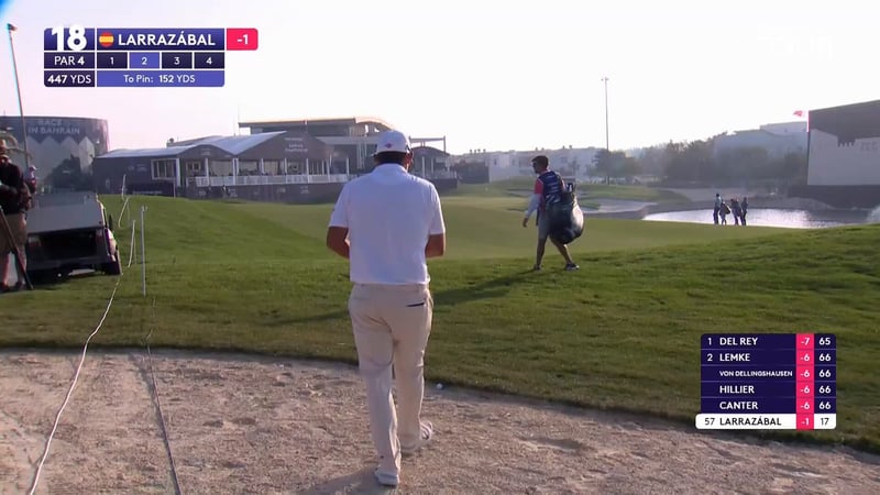Beeindruckende Ballrettung von Pablo Larrazábal beim Bapco Energies Bahrain Championship - (@DPWorldTour)