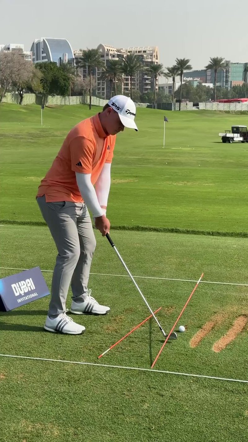 Jayden Schaper beeindruckt mit Range-Drill auf der DP World Tour - (@DPWorldTour)