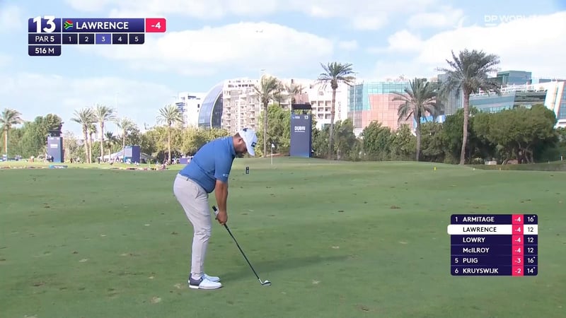 Thriston Lawrence beeindruckt mit spektakulärer Erholung beim Dubai Invitational - (@DPWorldTour)