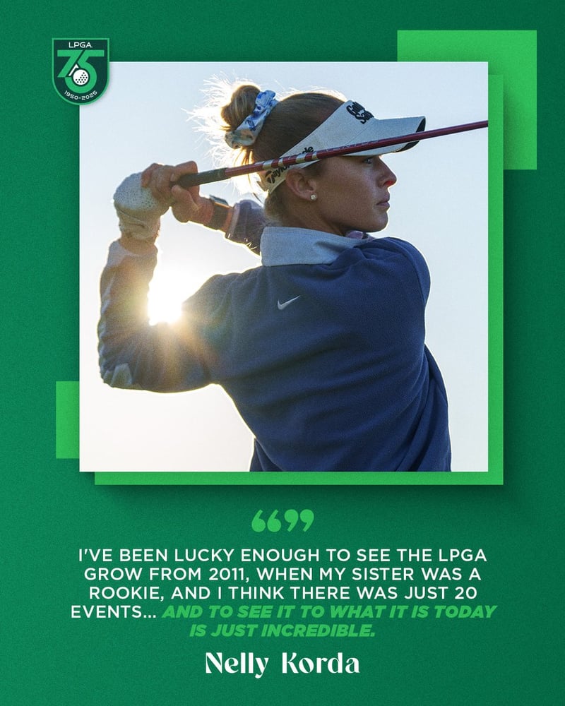 Nelly Korda über das Wachstum des Frauensports und die LPGA Tour - (@LPGA)