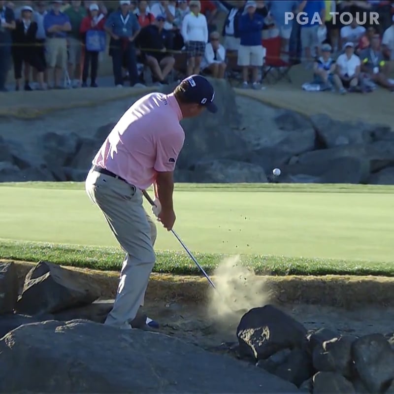 Jason Dufners brillanter Par-Save bei der American Express Championship 2016 - (@PGATOUR)