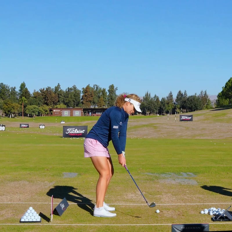 Sára Kousková zeigt starke Technik auf der Ladies European Tour - (@LETgolf)