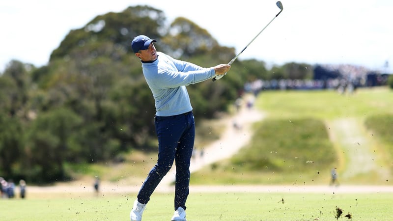 Rory McIlroy testet bei der TGL einen neuen Satz Eisen der Reihe P7CB. (Foto: Getty)