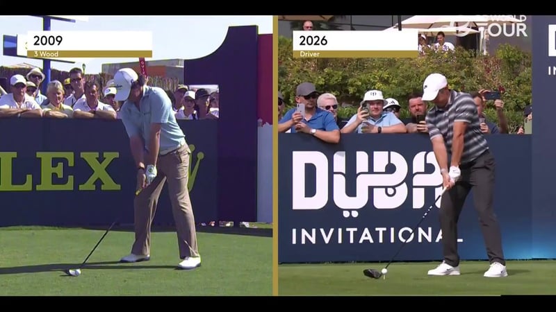 Rory McIlroys Golf-Schwung im Vergleich: 17 Jahre Entwicklung im Hero Dubai Desert Classic - (@DPWorldTour)