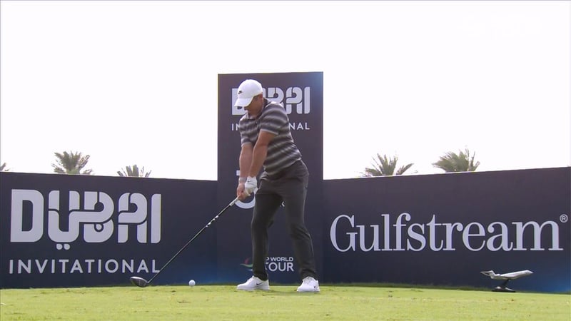 Rory McIlroys beeindruckender Schwung bei der Dubai Invitational 2026 - (@DPWorldTour)