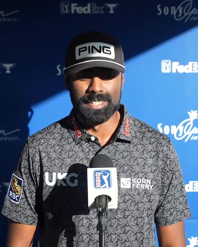Sahith Theegala sichert sich den Cut beim Sony Open Hawaii - (@PGATOUR)