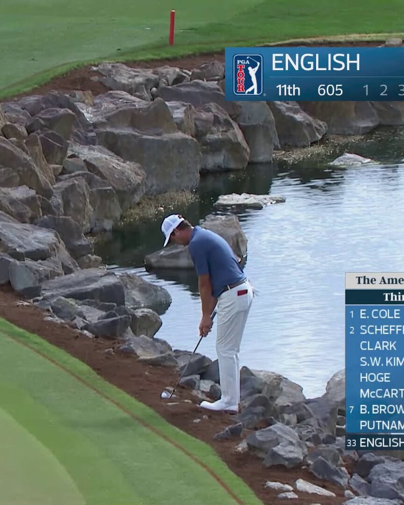 Harris English begeistert mit Chip-in bei American Express Championship - (@PGATOUR)
