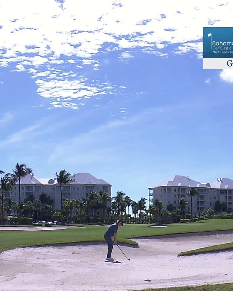 Mason Anderson fast mit Hole-in-One bei Korn Ferry Tour auf den Bahamas - (@KornFerryTour)