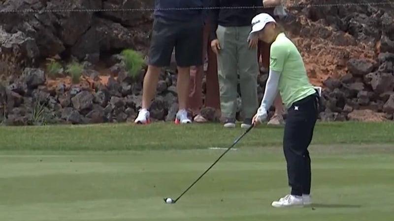 Steph Kyriacous spektakulärer Albatross sorgt für Aufsehen auf der LPGA Tour - (@LPGA)