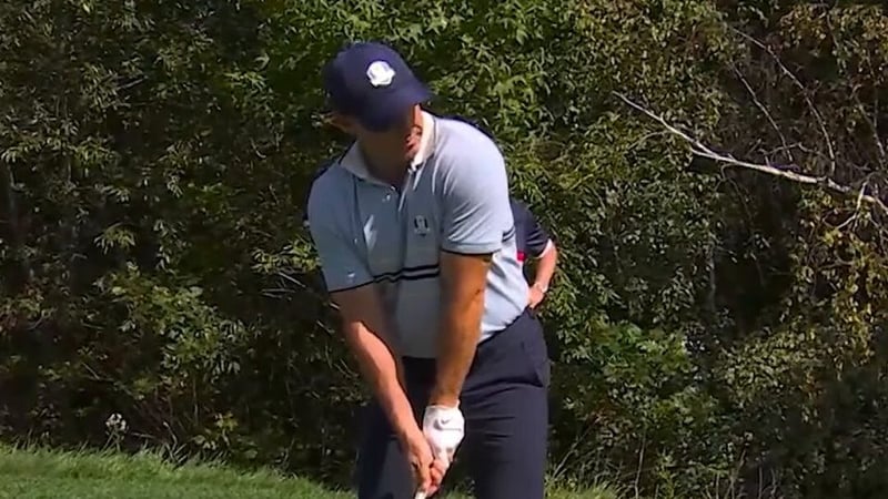 Rory McIlroy beeindruckt mit spektakulärem Schlag beim Ryder Cup 2026 - (@RyderCupEurope)
