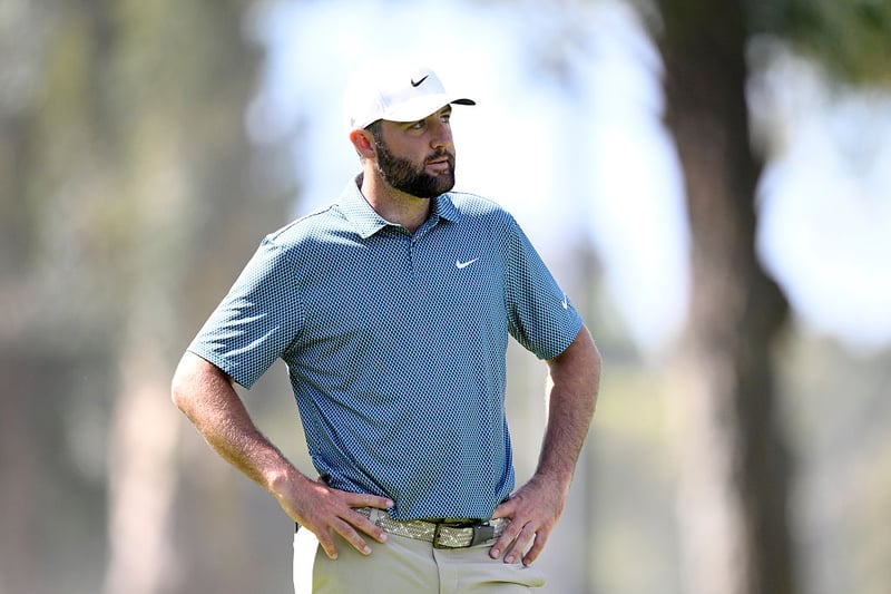 Scottie Scheffler hat beim Genesis Invitational die Top 10 verpasst und damit eine Rekordserie reißen lassen (Foto: Getty)