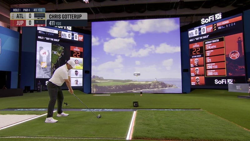 Chris Gotterup stellt TGL-Rekord für längsten Drive auf - (@TGL)