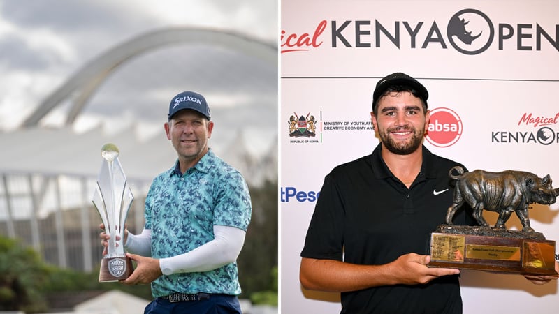 Oliver Bekker triumphiert auf der DP World Tour und Casey Jarvis auf der HotelPlanner Tour (Fotos: Getty)
