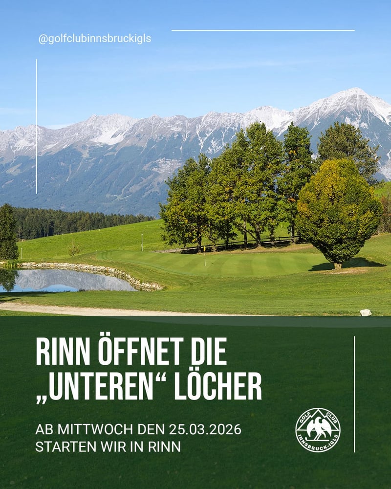 GC Innsbruck-Igls: Championship Course Rinn öffnet am 25. März