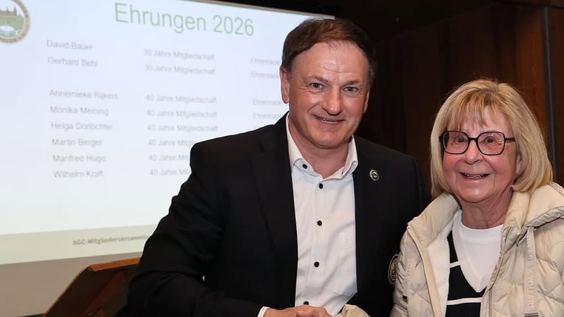 Aschaffenburger Golfclub ehrt langjährige Mitglieder