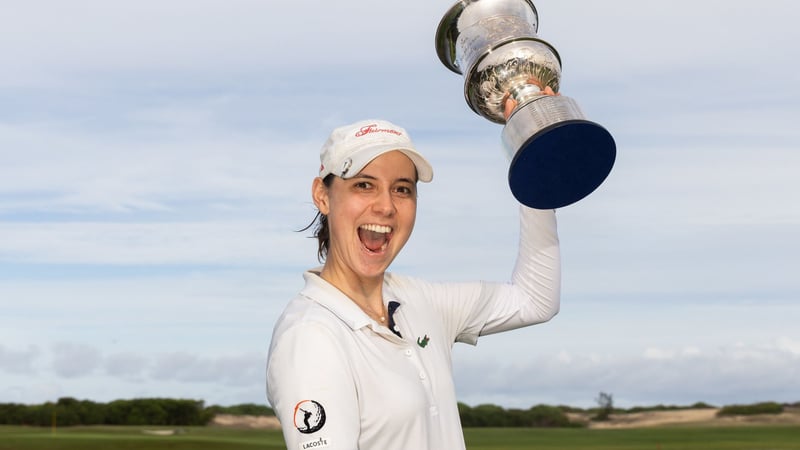Agathe Laisné erkämpft sich mit einer starken Finalrunde ihren ersten LET Titel. (Foto: Tristan Jones/ LET)
