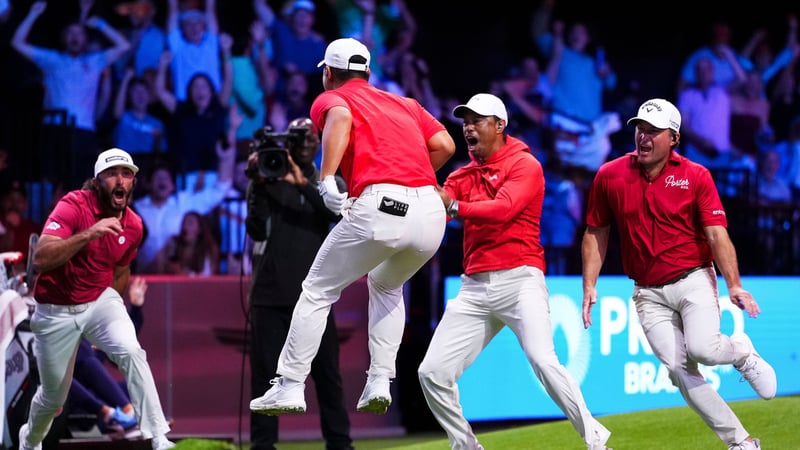 Jupiter Links feiert in der TGL gegen The Bay den Einzug in die Playoffs. (Foto: Getty)