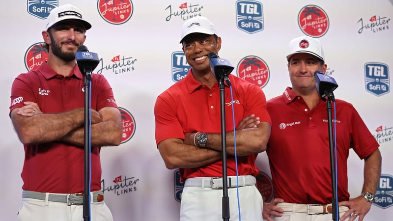 Tiger Woods kehrt auf die Wettkampfbühne zurück. Im TGL Finale steht er mit seinem Team nach einer Niederlage in Match 1 unter Druck. (Foto: TGL)