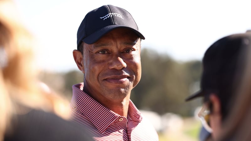 Auf Masters-Homepage wird auf Tiger Woods' 27. Teilnahme am Masters hingewiesen. (Foto: Getty)