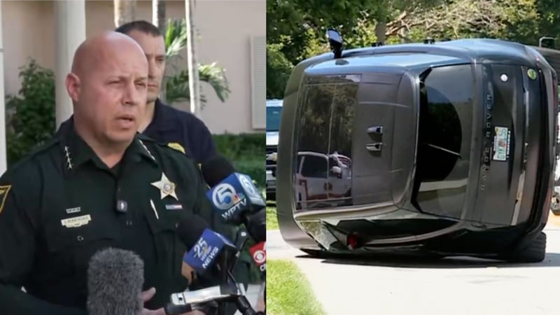 Martin County Sheriffs Department erklärt Details zu Tiger Woods' Verhaftung. (Foto: X.com/SportsCenter & X.com/Sky Sports News)