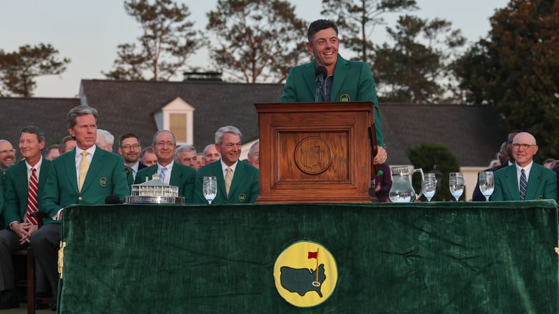 Rory McIlroy veröffentlicht sein Menü für das Champions Dinner beim Masters 2026. (Foto: Getty)
