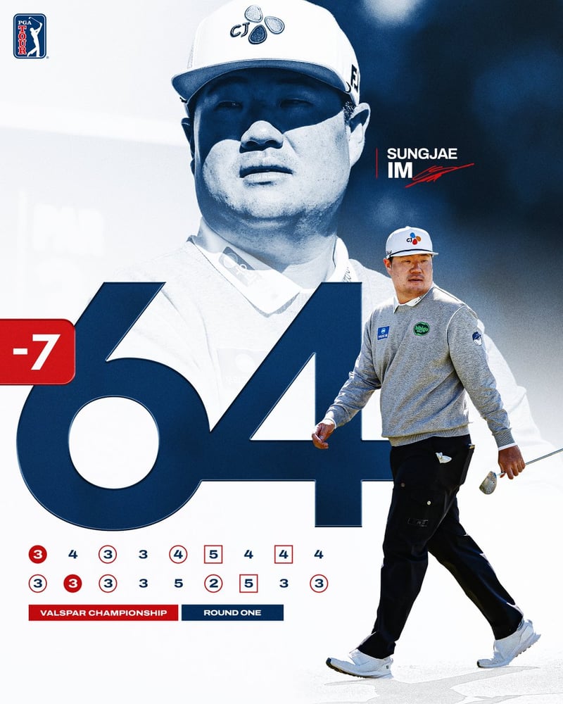 Sungjae Im zurück im Rhythmus: guter Start bei Valspar Championship