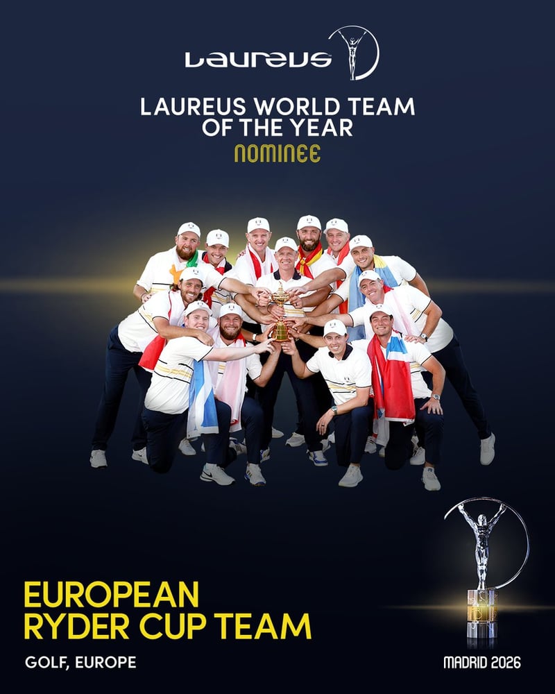 Team Europe nominiert für Laureus World Team of the Year