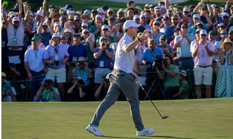 Rory McIlroy begeistert beim US Masters 2026 mit einem historischen Start die Fans (Foto: Getty)
