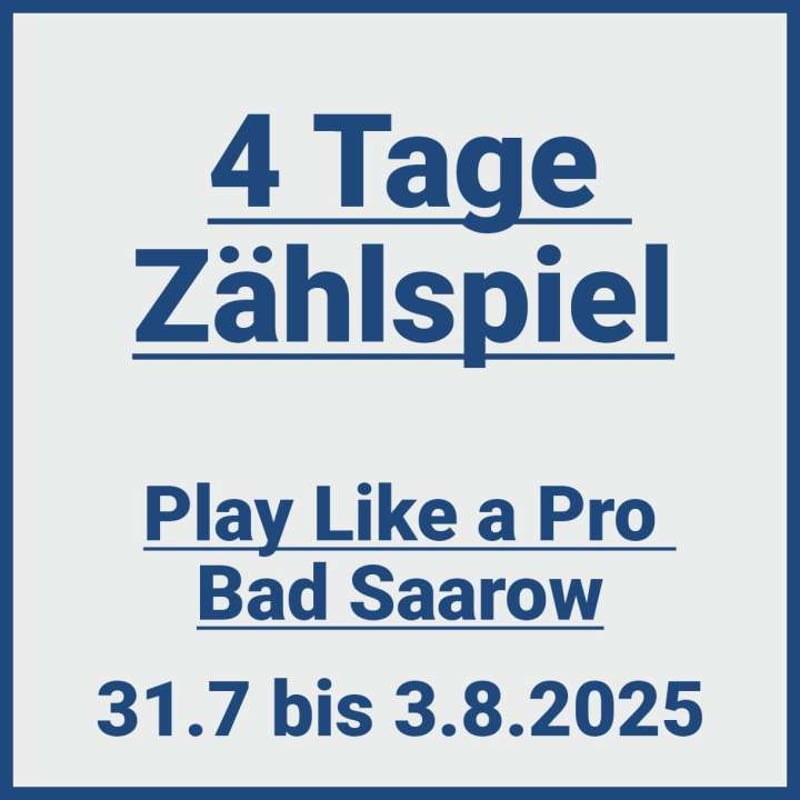 4 Tage Zählspiel in Bad Saarow – Play Like a Pro