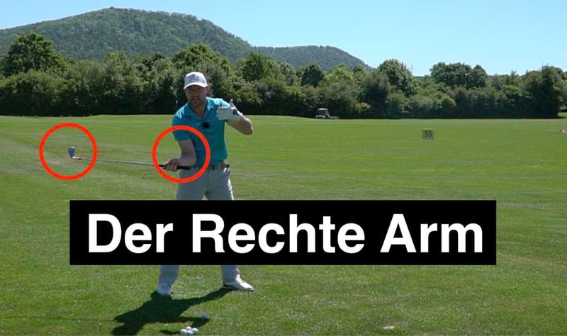 Mach DAS mit dem rechten Arm im Golfschwung